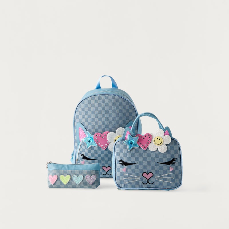 OMG Pouch - Bella Denim - 1Cmprt - Checker (Polyester) Light Blue \ 3.75X8.50X2.00 - Image 5